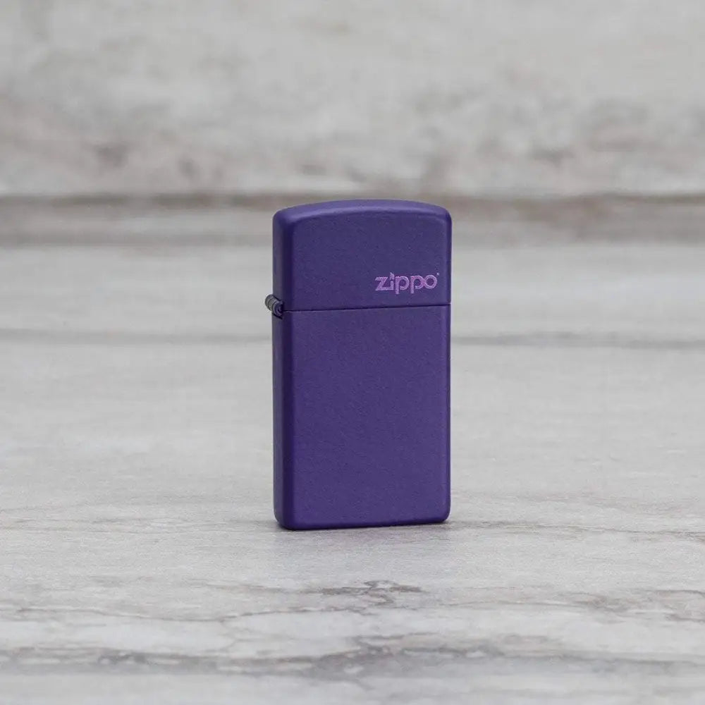 Slim® Purple Matte Zippo Logo