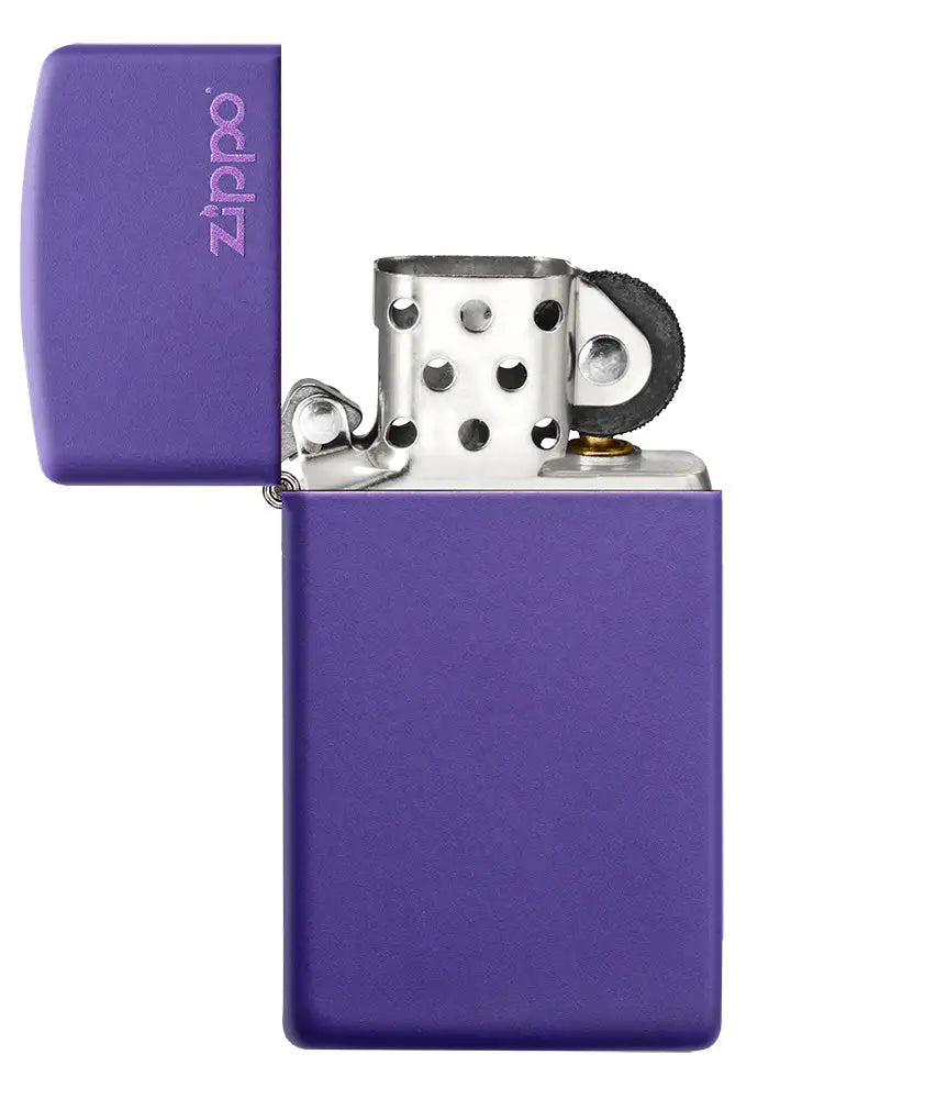 Slim® Purple Matte Zippo Logo